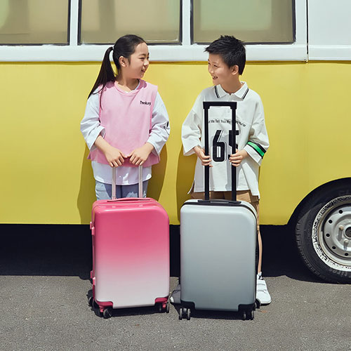 YANG 20inch Student Gradient Suitcase Pink